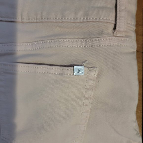 Pale Pink Jennifer Lopez Cuffed Capris Size 12 - Picture 11 of 14